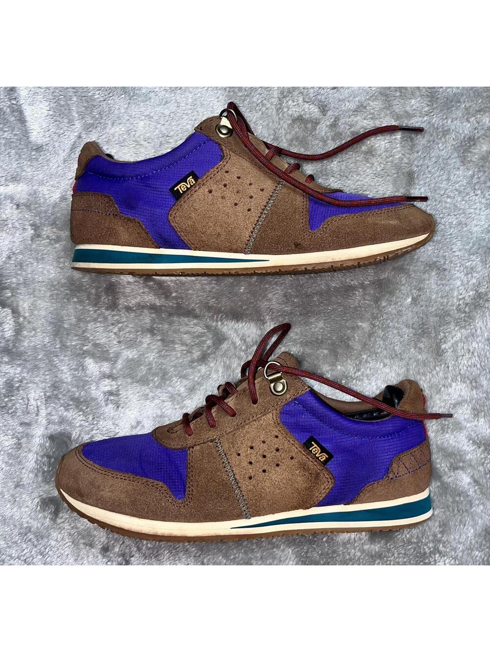 Teva Highside '84 Retro Suede Sneakers Womens | Size 9 | Purple/Teal